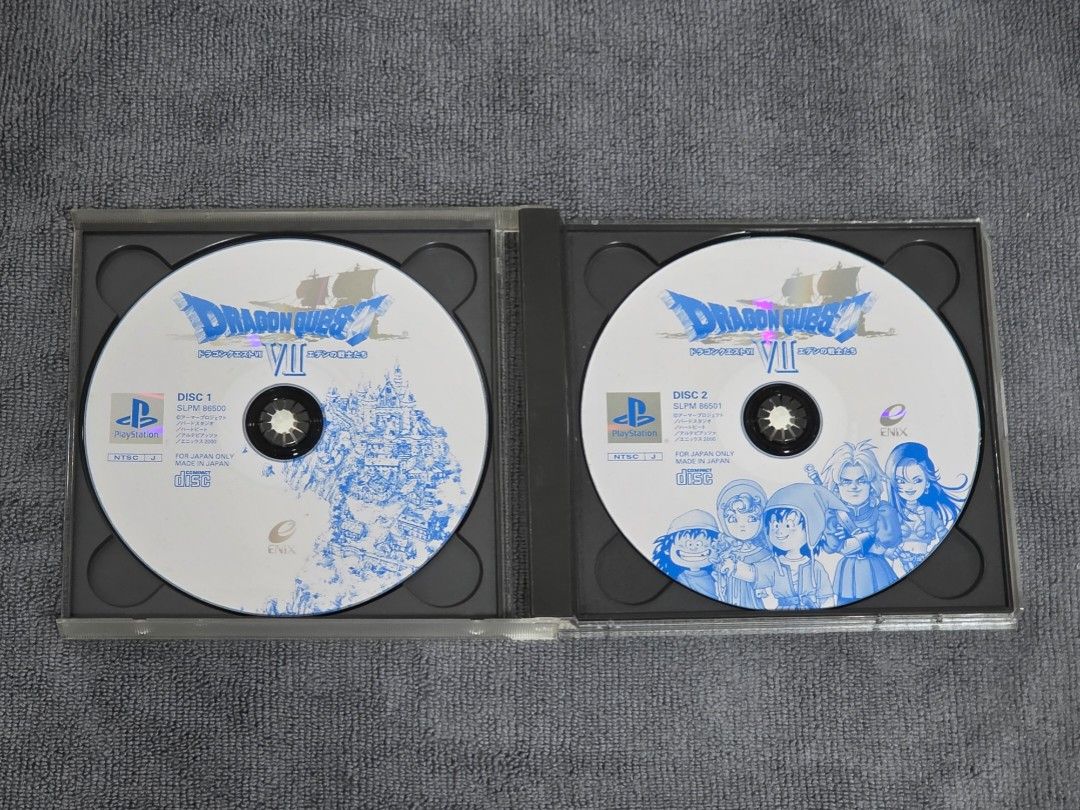 PS1 - Dragon Quest VII (Category: PlayStation) located in Legazpi City. Submitted by fnexpress (Listing ID 1463177910, Image 3). Description: Dragon Quest VII for Playstation 1 (PS1) *item is in JAPANESE ✅️ Complete with Manual (CIB) ✅️ Tested and working ✅️ Actual photo posted 📍Meetups: Legazpi City, Albay - SM Legazpi - Ayala Malls Legazpi - LCC Legazpi - UST Legazpi If buyer is outside of Legazpi City, item can be shipped via - J&T - LBC *shi