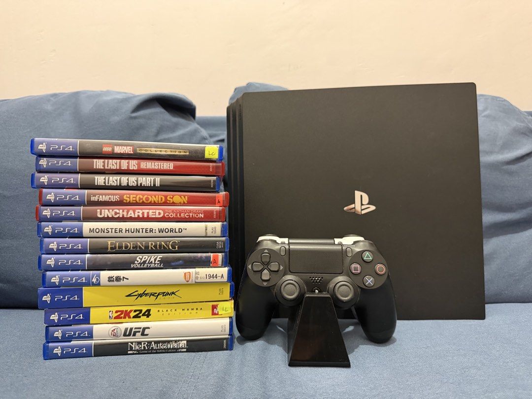 PS4 Pro 1TB + Games (Category: PlayStation) located in Manila. Submitted by ylnij (Listing ID 1463178458, Image 1). Description: Selling my 1TB PS4 Pro + Games Inclusion: Ps4 Pro 1TB 2 Dualshock 4 Controllers 1 Wireless Charging Dock 1 HDMI cable 1 Charging cable Power Adapter 13 PS4 Games Price: ₱15,000 Selling as a bundle only. Updated firmware and unit is well-maintained and regularly deepcleaned. No issues! Plug and play. Detailed pics/vids c