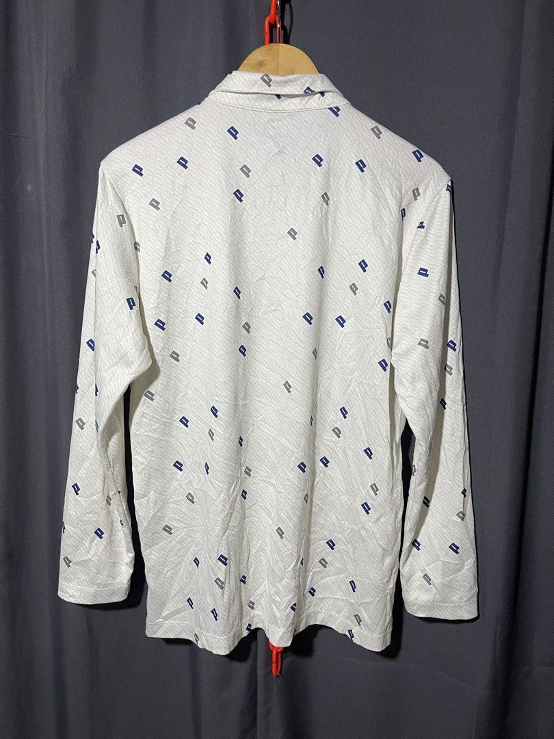 PUMA LONGSLEEVE POLO AOP (Category: Activewear) located in Nabua. Submitted by nopfinds (Listing ID 1463139740, Image 3). Description: PUMA LONGSLEEVE POLO AOP SIZE LARGE DIMES -21x27 MINE FOR🔖₱380+sf EXCELLENT CONDITION COLOR MAY VARY DUE TO LIGHTING NEEDS WASH.