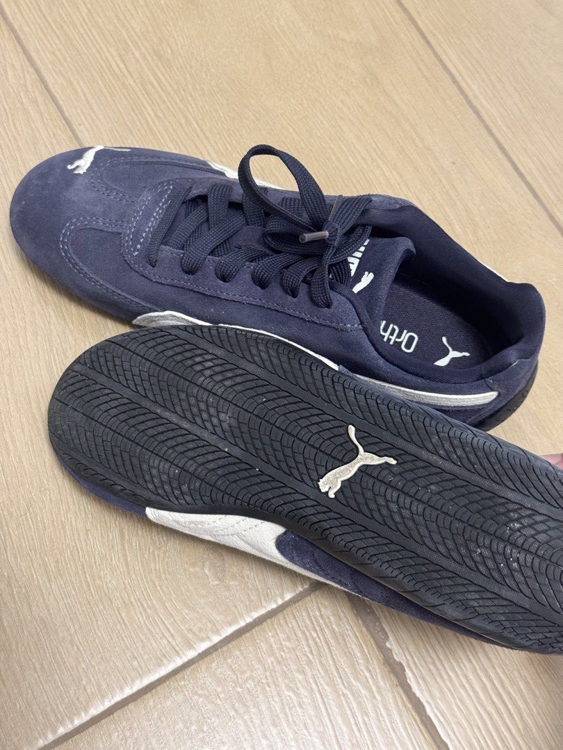 Puma Navy Suede Speedcat (Category: Sneakers) located in Quezon City. Submitted by ijadee (Listing ID 1463170305, Image 2). Description: Used once only | Bought in Barcelona, Spain | No box and paperbag included .