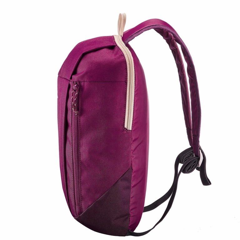 Quechua Purple Backpack 10L (Category: Backpacks) located in Pasig City. Submitted by nakamuraka (Listing ID 1463120223, Image 3). Description: - Brand: Quechua - Color: Purple - Capacity: 10L - Perfect for day trips and daily essentials - Features a main compartment and a front zip pocket .