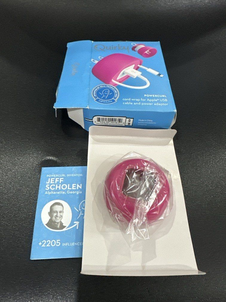 Quirky Power Curl Cord wrap for Apple (Category: Other Accessories) located in Manila. Submitted by krystalchewey_ (Listing ID 1463164245, Image 2). Description: Bnew Actual Photo Posted 350php Wrap it up Flip it over Portable Tangle free.