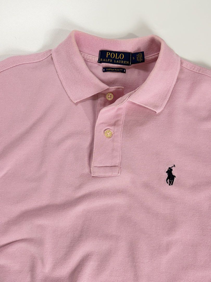 Ralph Lauren (Category: Formal Shirts) located in Manila. Submitted by vinthreads (Listing ID 1463174792, Image 2). Description: Authentic RALPH L. iconic mesh Size: S men’s (Based on measurements) Width: 19/ Length: 25 Excellent condition Color rate: 9.8/10 Color way: light pink Issue: folded marks & stain on collar ______________________________________ 📌Note: Color may vary due to lighting..