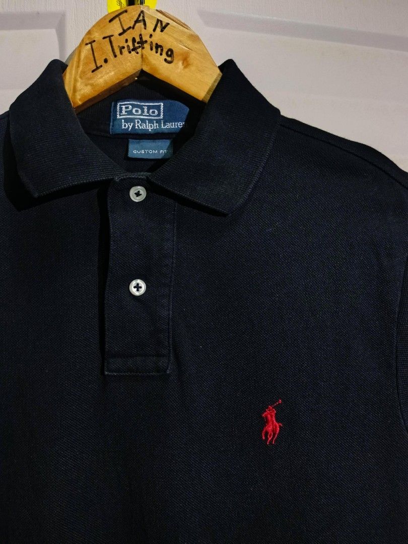 Ralph Lauren Black (XS) (Category: Tshirts & Polo Shirts ) located in Bacolod City. Submitted by i.thrifting (Listing ID 1463244927, Image 2). Description: Ralph Lauren Black 18x27 (Front) 30 Back no issue Prestine Condition (pwede sa maselan) Authentic Color rate 9.8/10.