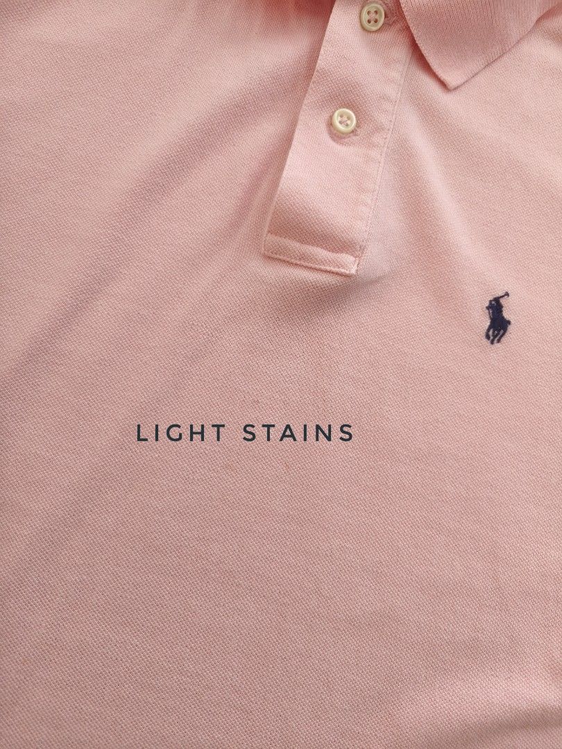 Ralph Lauren Polo Shirt 8-10yo (Category: Babies & Kids Fashion) located in Cebu City. Submitted by little_mush.room (Listing ID 1463292255, Image 3). Description: preloved RL polo shirt size : 8yo , runs big , *8-10yo minimal flaw : light stains.