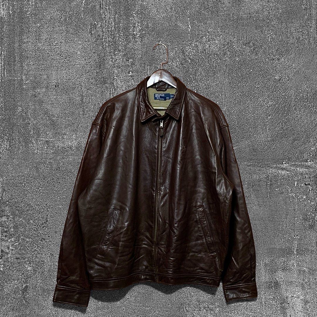 Ralph Lauren RL Leather Harrington Jacket (Category: Coats, Jackets and Outerwear) located in Quezon City. Submitted by donklasiko (Listing ID 1463224700, Image 1). Description: Condition: 9.5+/10 Pristine condition Issue: non Refer to the dimension 🤗 PM FOR MORE DETAILS NO RETURN, NO EXCHANGE & NO REFUND! ✅I ALSO ACCEPT TRADE/SWAP TO ANYTHING JUST DROP YOUR OFFER Please manage your expectations, this is a secondhand item. What you see is what y