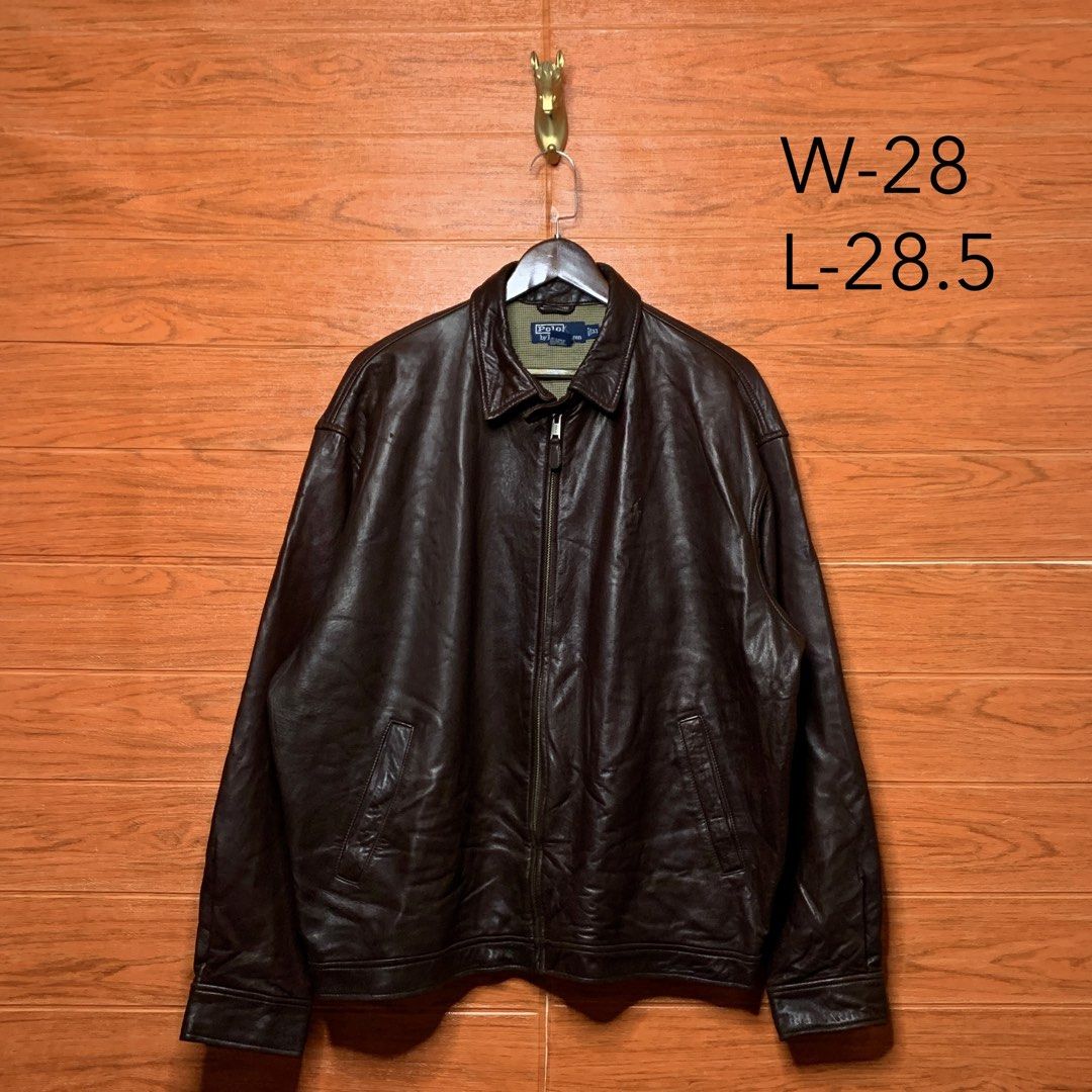 Ralph Lauren RL Leather Harrington Jacket (Category: Coats, Jackets and Outerwear) located in Quezon City. Submitted by donklasiko (Listing ID 1463224700, Image 2). Description: Condition: 9.5+/10 Pristine condition Issue: non Refer to the dimension 🤗 PM FOR MORE DETAILS NO RETURN, NO EXCHANGE & NO REFUND! ✅I ALSO ACCEPT TRADE/SWAP TO ANYTHING JUST DROP YOUR OFFER Please manage your expectations, this is a secondhand item. What you see is what y