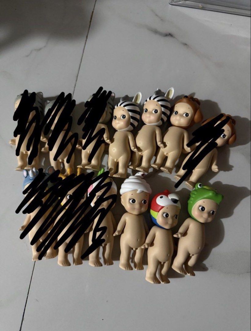 random sonny angels (Category: Designer & Blind Box Toys) located in Manila. Submitted by rubyjanesdy (Listing ID 1463153541, Image 1). Description: - gcash/maya - lalamove or lbc shipping only - original, bought from fullybooked - discounted if bulk buy.