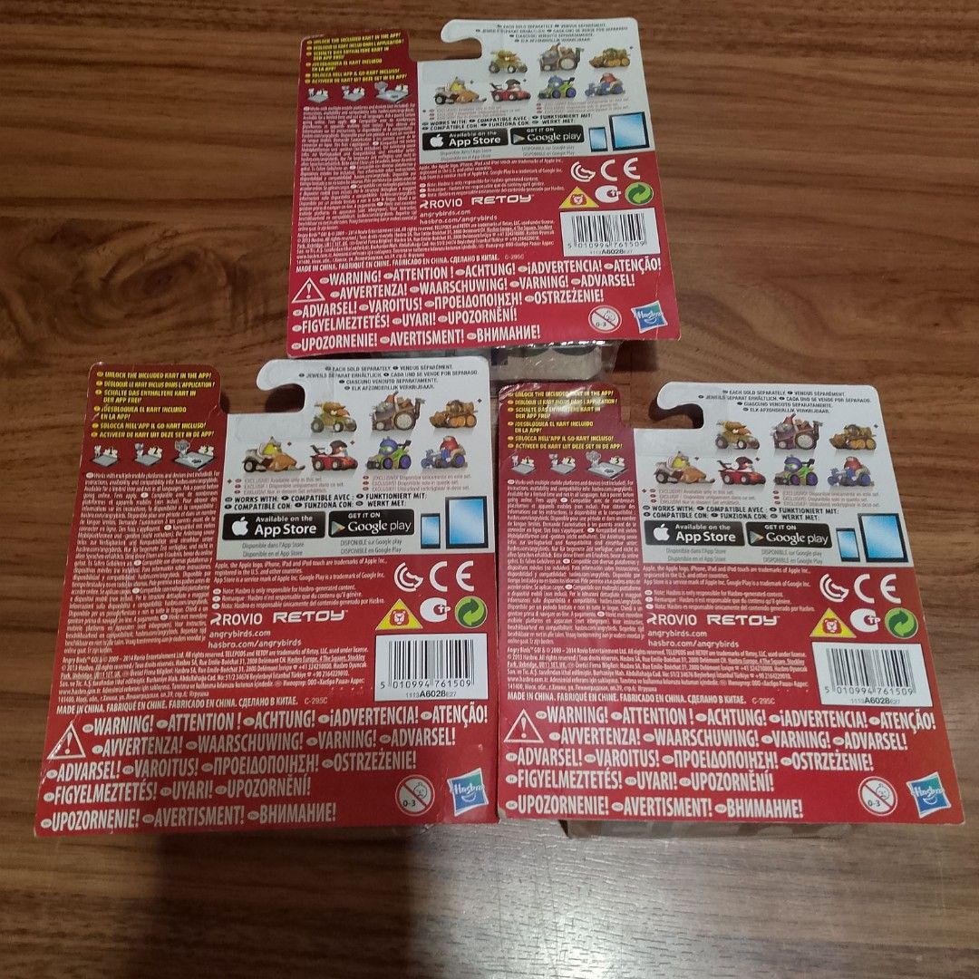 Rare Angry Birds Go! Telepods Bundle (Category: Kids Toys) located in Manila. Submitted by angrybirdsrarestuff (Listing ID 1463141541, Image 2). Description: No COD and COP MOP: Gcash Payment Courier: JRS Keep in excellent condition Bundle - 2700 Per piece - 1000.