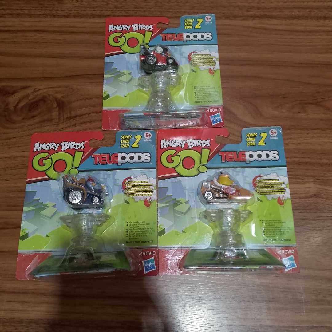 Rare Angry Birds Go! Telepods Bundle (Category: Kids Toys) located in Manila. Submitted by angrybirdsrarestuff (Listing ID 1463141541, Image 1). Description: No COD and COP MOP: Gcash Payment Courier: JRS Keep in excellent condition Bundle - 2700 Per piece - 1000.
