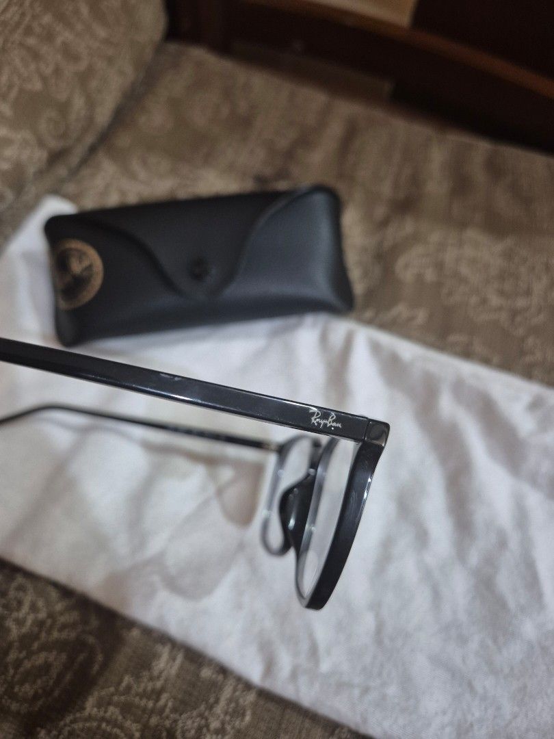 Ray-Ban RB 5387F Black Eyeglasses with Case Preloved (Category: Sunglasses & Eyewear) located in Gattaran. Submitted by uploadtounload (Listing ID 1463186596, Image 3). Description: - Authentic black Ray-Ban eyeglasses - Includes original black Ray-Ban case - Classic and simple frame design, perfect for daily use - Clear, ready-to-wear lenses - Sold as is.
