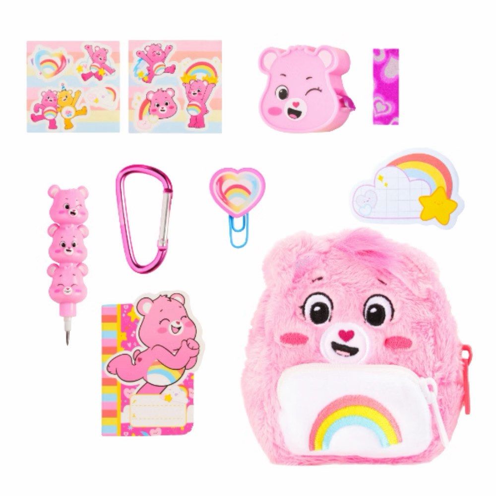 Real Littles Care Bears Backpack - Cheer Bear (Category: Stationery & School Supplies) located in Paranaque City. Submitted by jcbt0211 (Listing ID 1463297587, Image 3). Description: - Adorable pink Care Bears mini backpack stationery set. - Backpack opens up to reveal contents. - Includes: pen, stickers, mini notebook, and other fun items. - Ideal for children or any Care Bears enthusiast. - Comes in its original, unopened box..