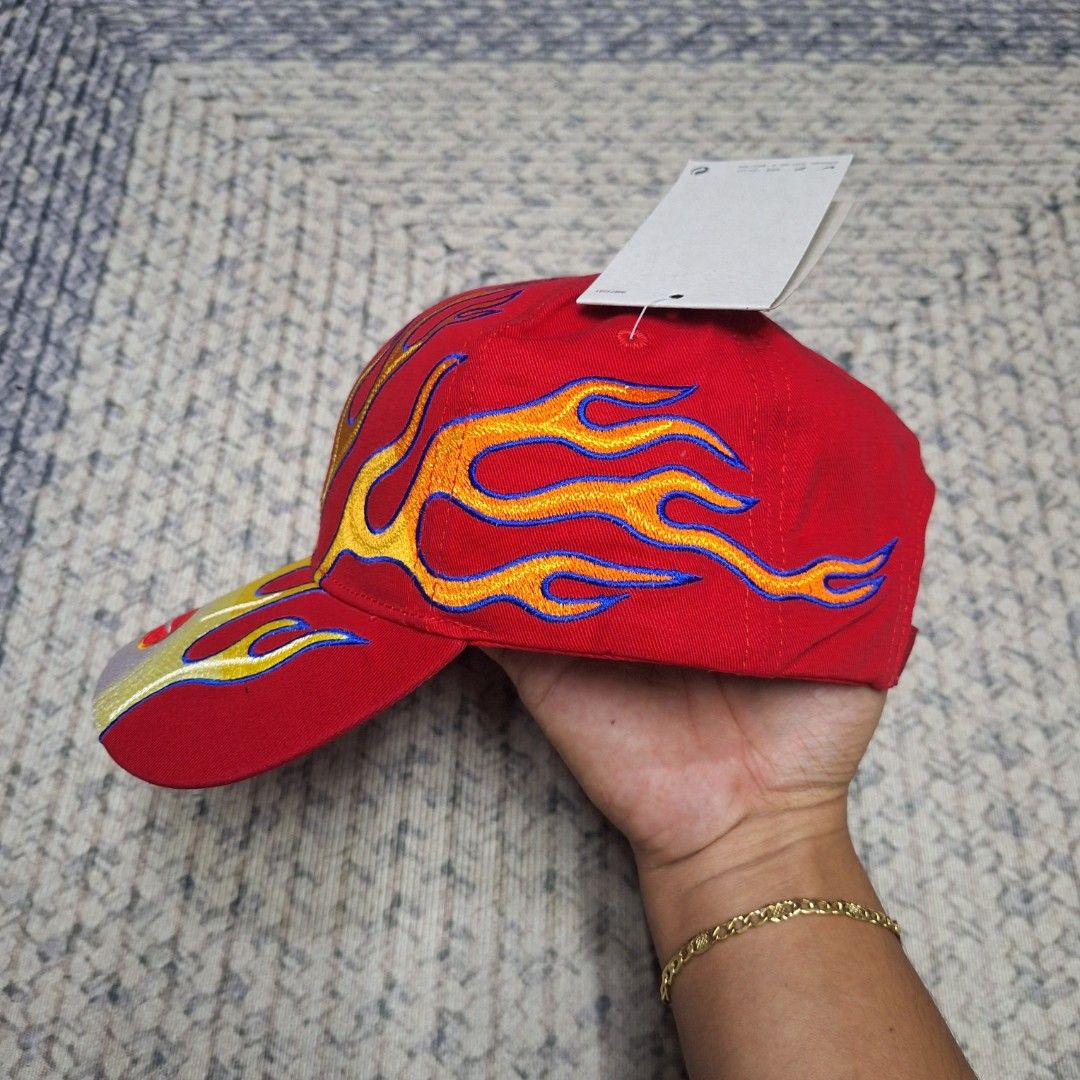 Red Flame club cap/hat by Nike (Category: Caps & Hats) located in Balagtas. Submitted by capncaps09 (Listing ID 1463284713, Image 3). Description: Red Flame club cap/hat by Nike brand new legit 100% Size: M/L bucklestrap Y2K fittings mid crown 750 only.