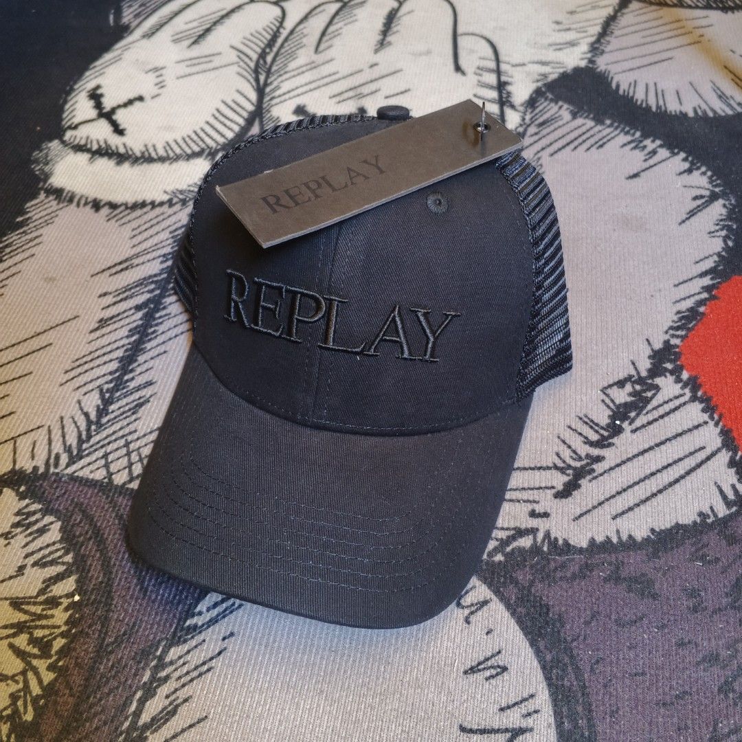 Replay trucker cap (Category: Caps & Hats) located in Manila. Submitted by janna_m (Listing ID 1463304984, Image 1). Description: EXCELLENT CONDITION ✅ NO ISSUES ✅ DM FOR INQUIRIES 📩.