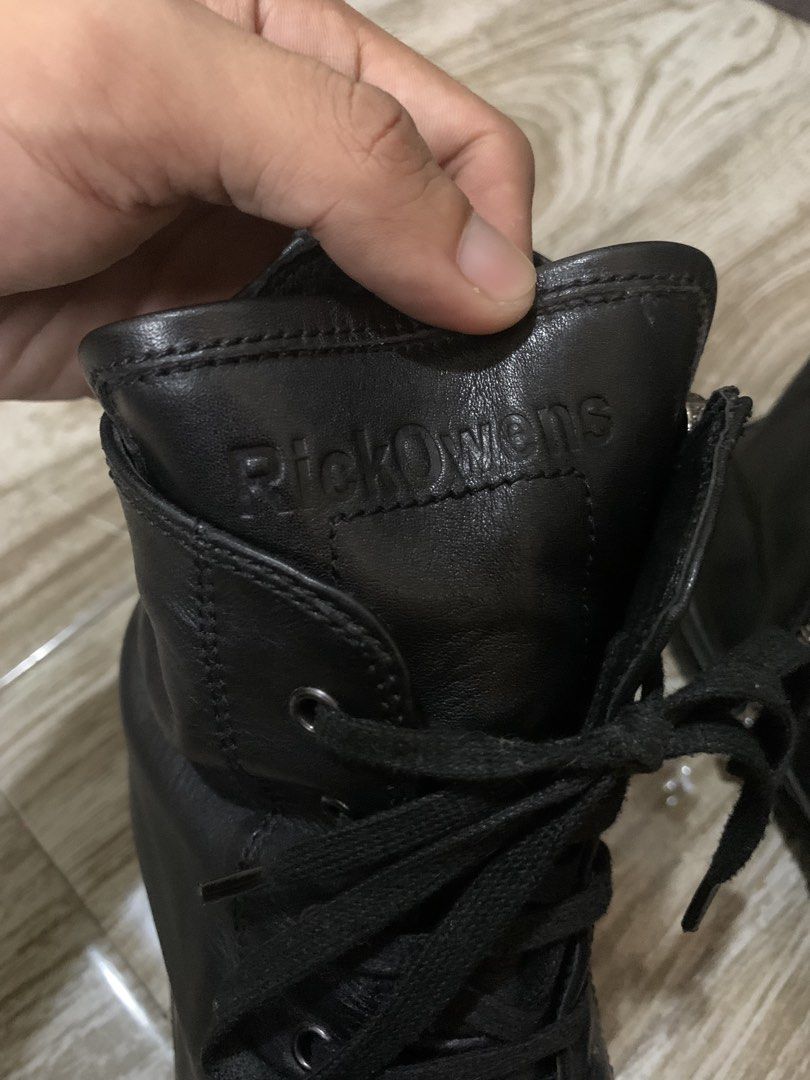 RickOwens (Category: Sneakers & Footwear) located in Tarlac. Submitted by luxurious_apparel (Listing ID 1463220031, Image 3). Description: RickOwens Highcut Shoes Slightly Used size 41.