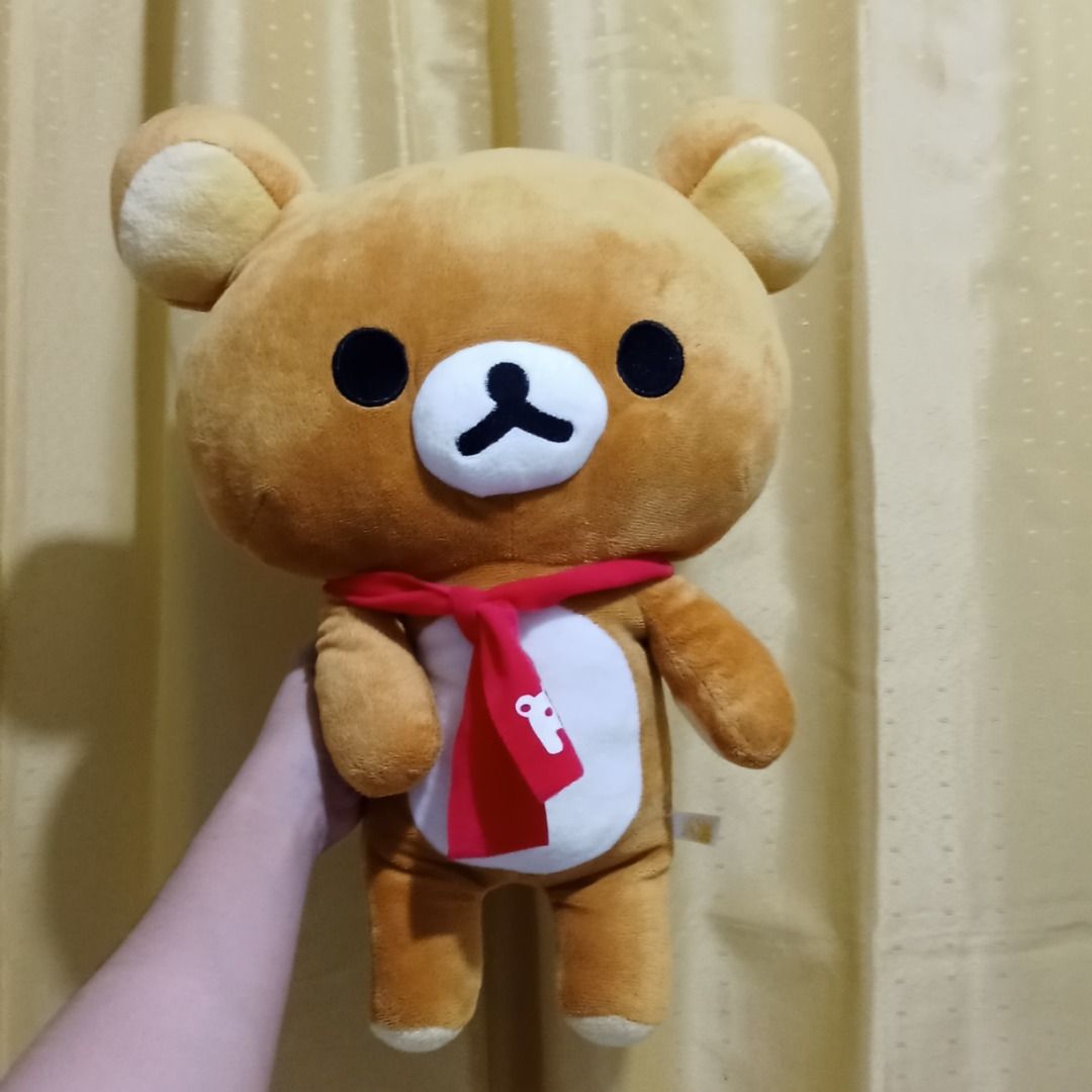 Rilakkuma Plush with scarf (Category: Plushies & Soft Toys) located in Quezon City. Submitted by trinket_cat (Listing ID 1463125412, Image 1). Description: .