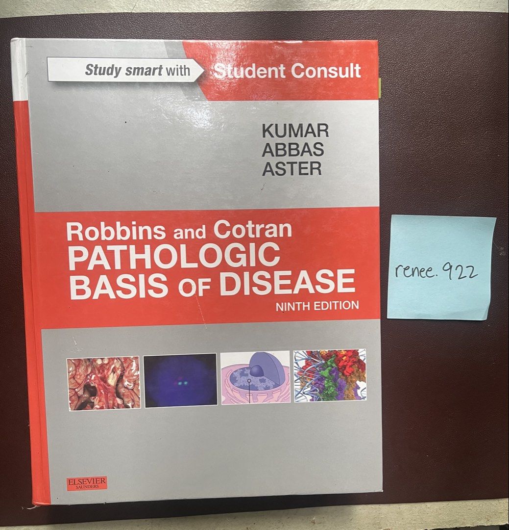 Robbins and Cotran Pathologic Basis of Disease 9th Edition (Category: Textbooks) located in Solano. Submitted by renee.922 (Listing ID 1463216441, Image 1). Description: -9th Edition -Hardbound -With highlighted pages.