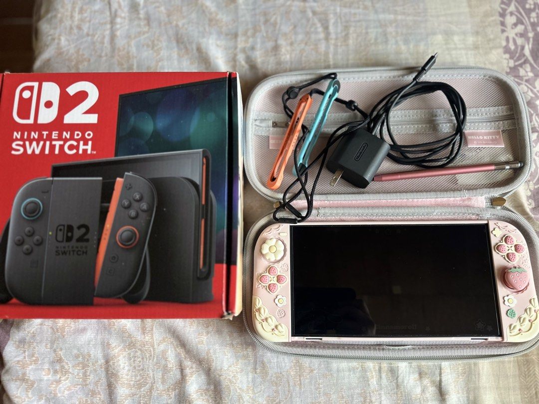 RUSH!! Nintendo Switch 2 Complete set w/ Case (Category: Nintendo) located in Cagayan de Oro. Submitted by riyukie3 (Listing ID 1463162041, Image 1). Description: Hi! I’m selling my Nintendo Switch 2 complete set. In pristine condition—no scratches, no damages, and everything works perfectly. I’ve only used it a few times, so it practically looks and feels brand new. What’s included (Complete Set): - Nintendo Switch 2 Console - Joy-Con 2 Controll