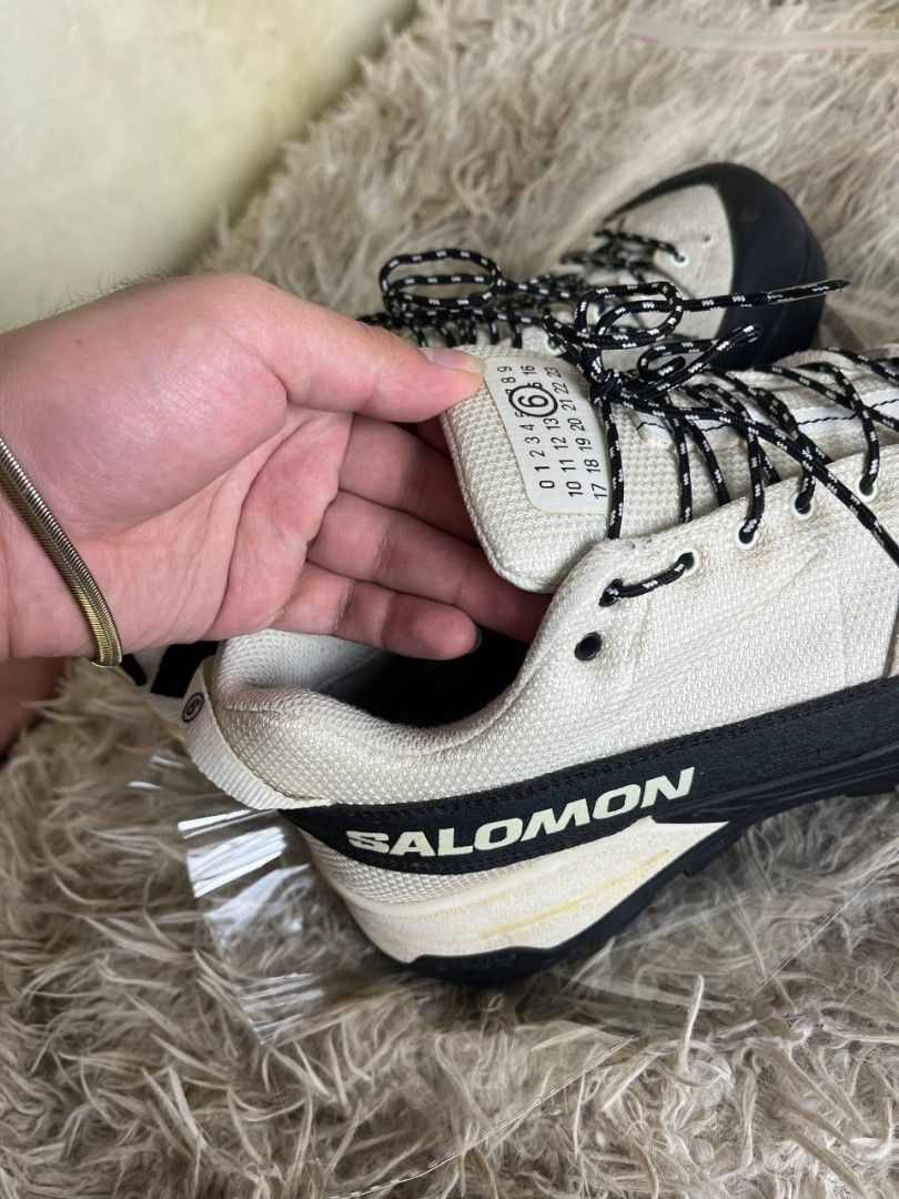 Salomon X Maison Margiela (Category: Boots) located in Baguio. Submitted by labelleferroniere (Listing ID 1463161009, Image 3). Description: Needs Repaint Back Part seen in 5th pic Good Condition Decluttering Recommended for hiking Size 9.