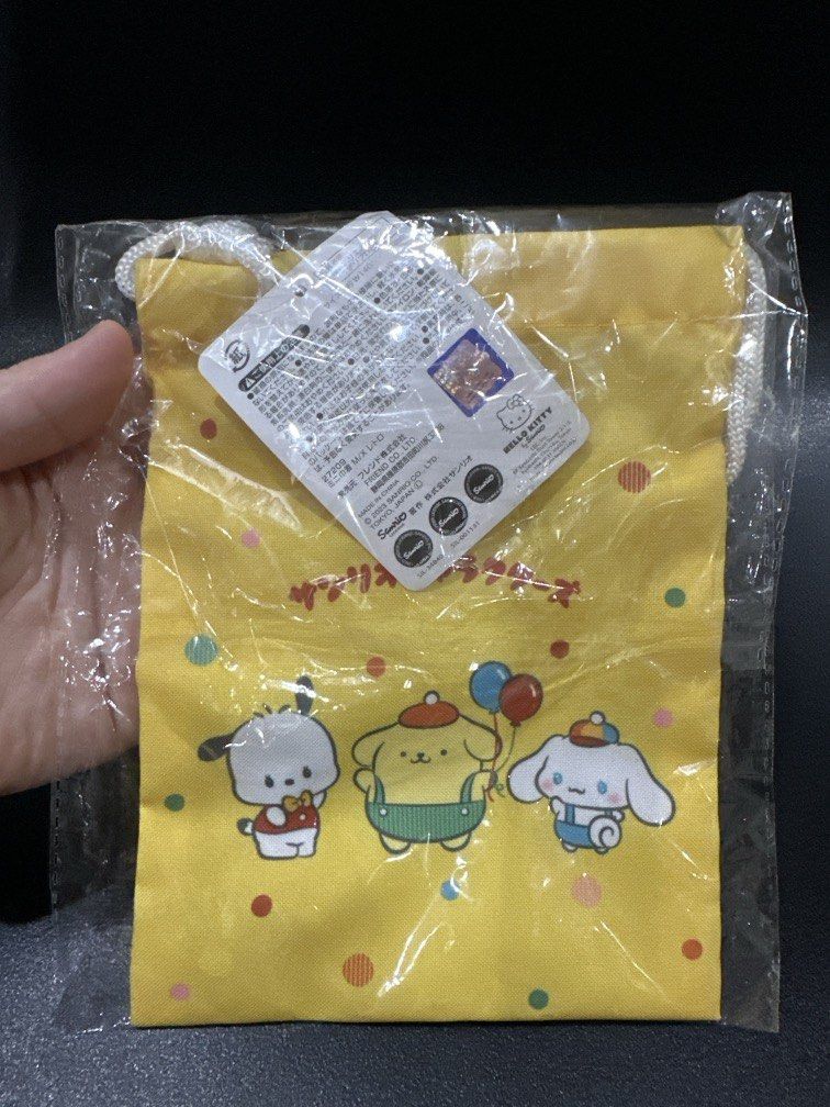 Sanrio Drawstring Bag (Category: Purses & Pouches) located in Manila. Submitted by krystalchewey_ (Listing ID 1463219337, Image 2). Description: Bnew Actual Photo Posted 189php Sanrio Mini drawstring bag.