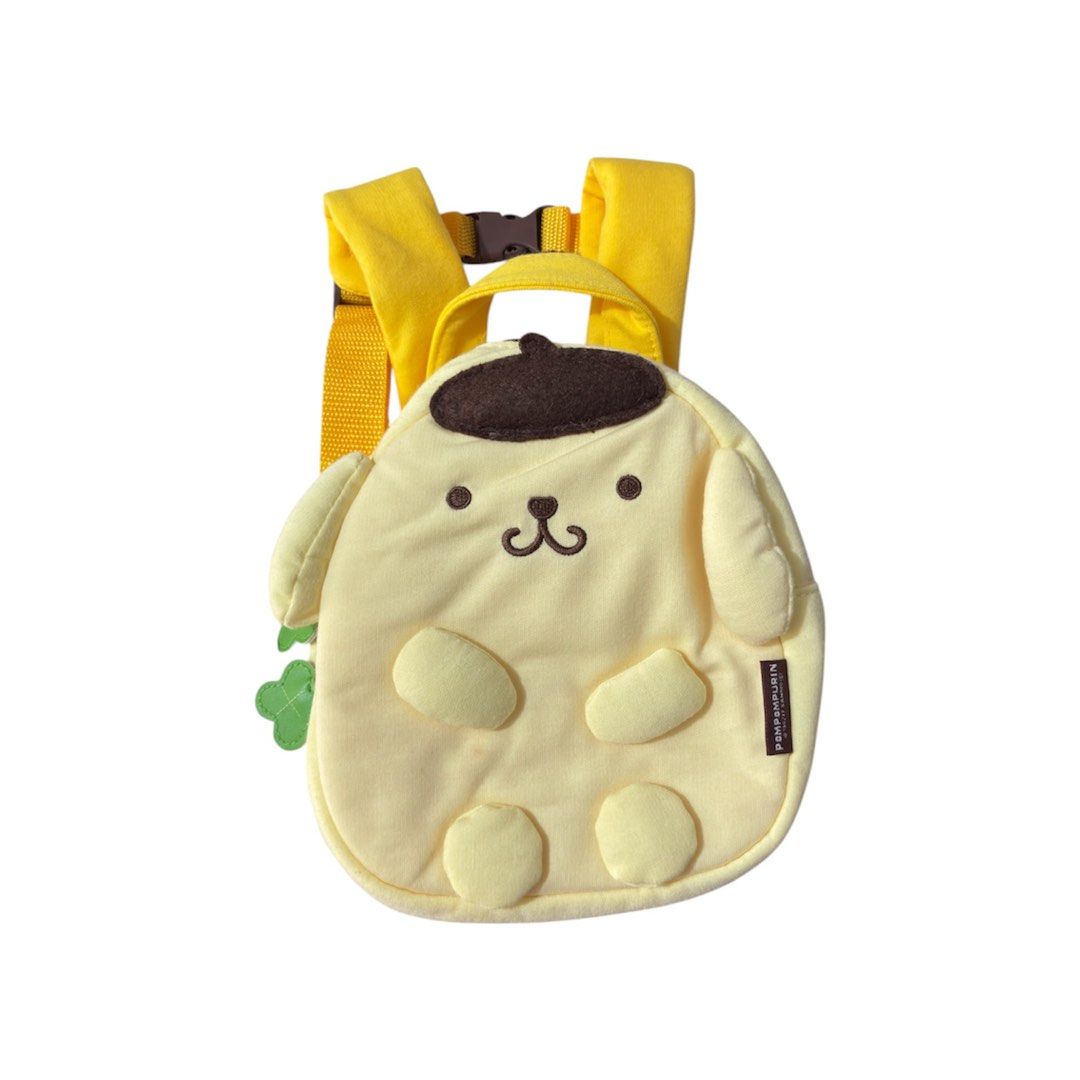 Sanrio Pompompurin Toddler Backpack (Category: Backpacks) located in Paranaque City. Submitted by dalle_closet (Listing ID 1463153462, Image 1). Description: size: 8 x 7 inches nice pa ito sa actual.