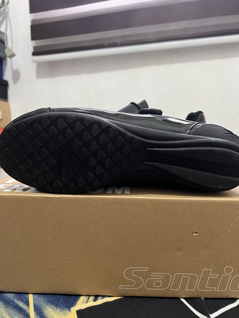 Santic Cycling Shoes (non-clip) (Category: Sneakers) located in Lipa City. Submitted by jfrncnlla (Listing ID 1463140958, Image 3). Description: Santic non-clip cycling shoes (US size 11.5) Brand new Rfs: Decluttering.