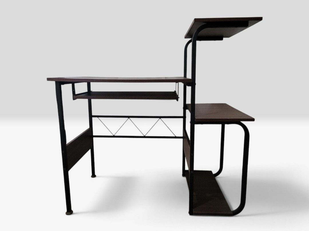 San-Yang Computer Table (Category: Office Furniture & Fixtures) located in Antipolo. Submitted by ash.d29 (Listing ID 1463202385, Image 1). Description: Extendable keyboard tray Multiple storage layers Material: Particle board, Metal Size: 100 x 49 x 80 (LWH).
