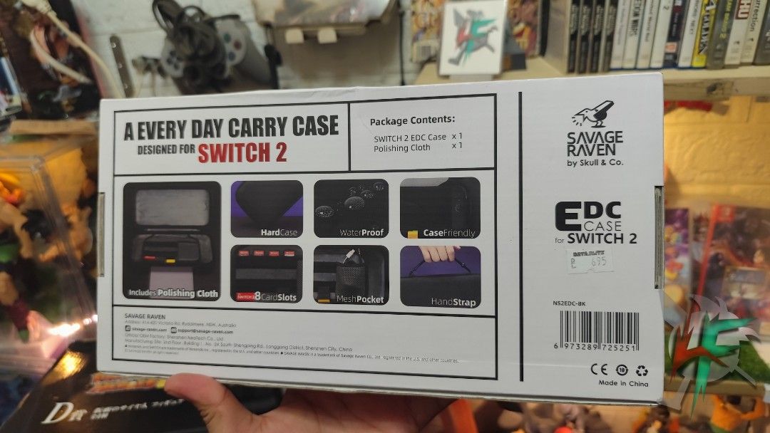 Savage Raven EDC Case for Nintendo Switch 2 - Black (Category: Nintendo) located in Taguig. Submitted by love.figures.toy.shop (Listing ID 1463160280, Image 2). Description: SAVAGE RAVEN Authentic Skull & Co. Product Designed for Nintendo Switch 2 Color Black Good Condition With Box.