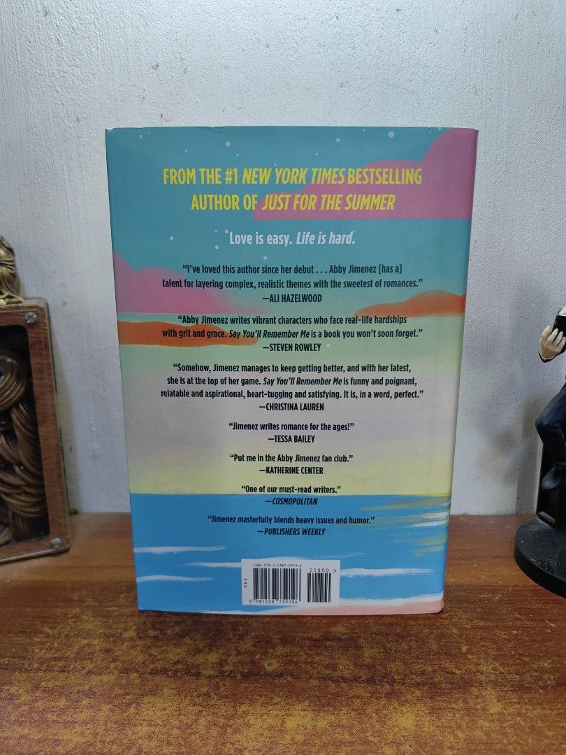 Say You'll Remember Me -Abby Jimenez (Category: Magazines) located in Tarlac. Submitted by chapterse7en (Listing ID 1463263157, Image 3). Description: IMPORTANT: Serious buyers only. Lowballers and unresponsive buyers who ghost the chat will be automatically BLOCKED. Please do not message if you have no real intention of purchasing. Thank you for respecting my time. Brandnew Remaindered Copy Hardcover Mode of Payment : Gcash, Maya or Gotyme or Se