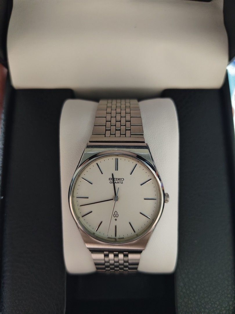 Seiko Quartz (Category: Men's Watches) located in Manila. Submitted by AA8888 (Listing ID 1463182622, Image 1). Description: 1978 Seiko Quartz 31 mm case size Ref. 4120 – 8020 Serial 683976 37 mm / 18 mm lugs Original bracelet Fits up to 8.5’ wrist size (Adjustable) Pick up or lalamove .