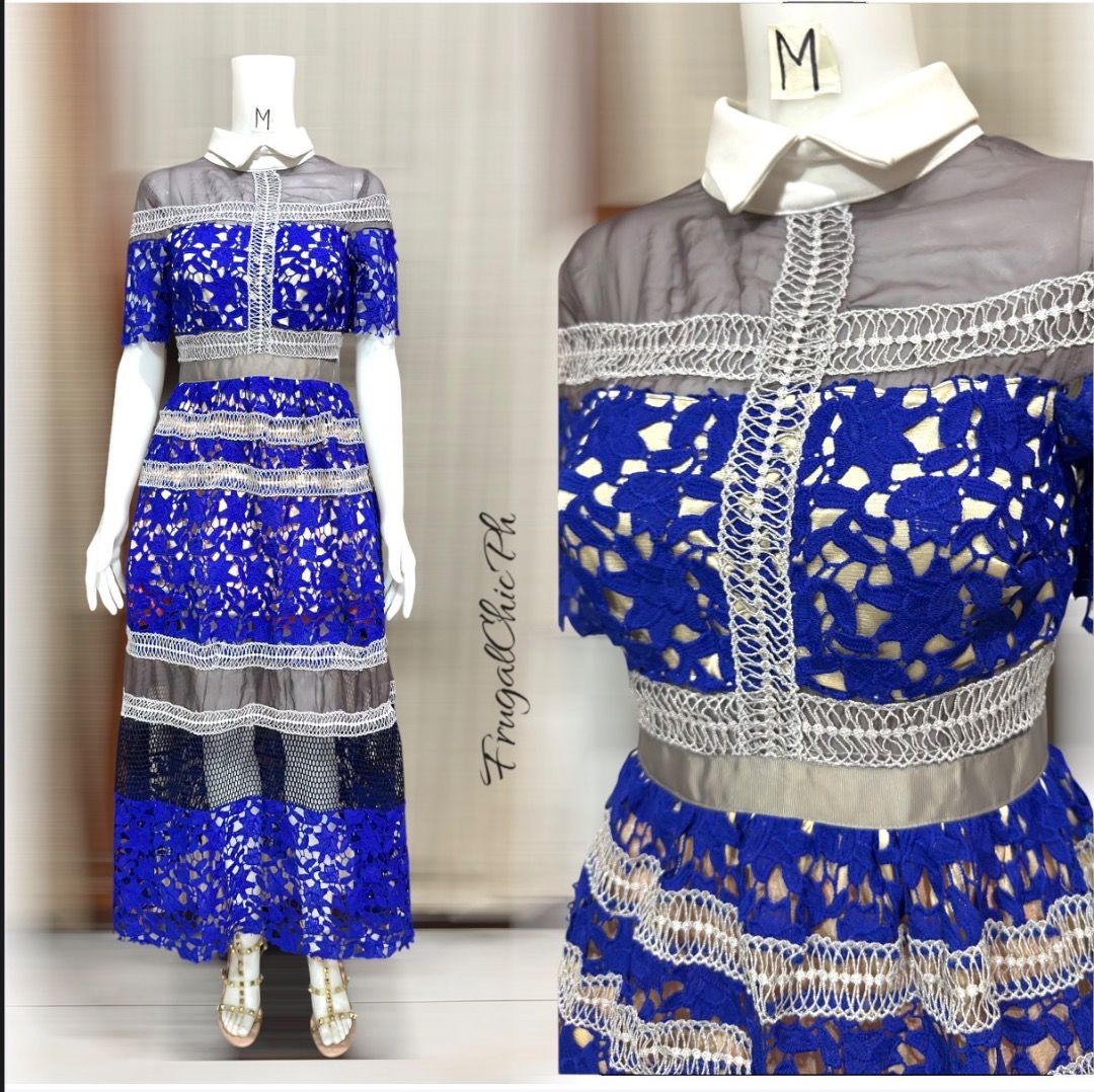 Self Portrait Guipure Dress (Category: Dresses) located in Cotabato. Submitted by thefashionproject88 (Listing ID 1463155622, Image 1). Description: Brand: Pls Check Photo Details Style: HQ Self P Dress Condition: EUC Size: M ☝🏻accessories not included Mannequin’s Height is 5’8” W/ Vital Stat: Bust 32”, Waist 25”, Hips 32” Note: For Preowned/Used Items, please manage your expectation. If you are meticulous w/ flaws or used clothing, I suggest yo