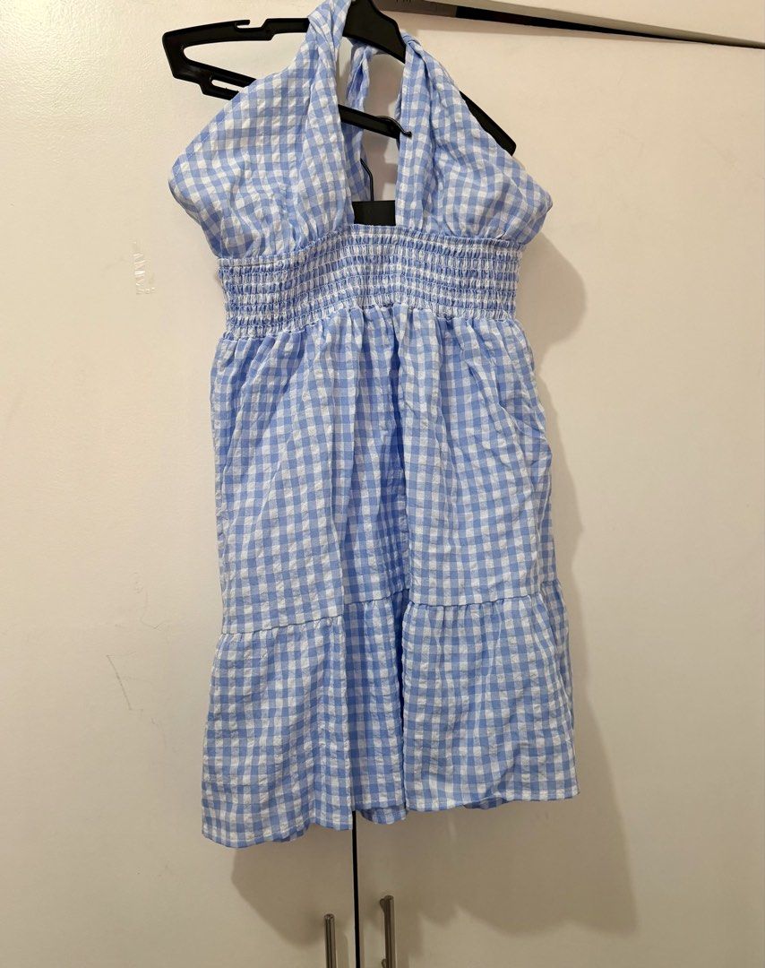 Shein Blue Checkered Backless Dress (Category: Dresses) located in Muntinlupa City. Submitted by bisous.ph (Listing ID 1463127880, Image 3). Description: - Best fit small to medium - Color may vary slightly due to lighting - Brand new Location: Muntinlupa MOP: Gcash, BPI Shipping c/o buyer: Grab, Lalamove, Gogo Xpress No Sh0pee checkout.