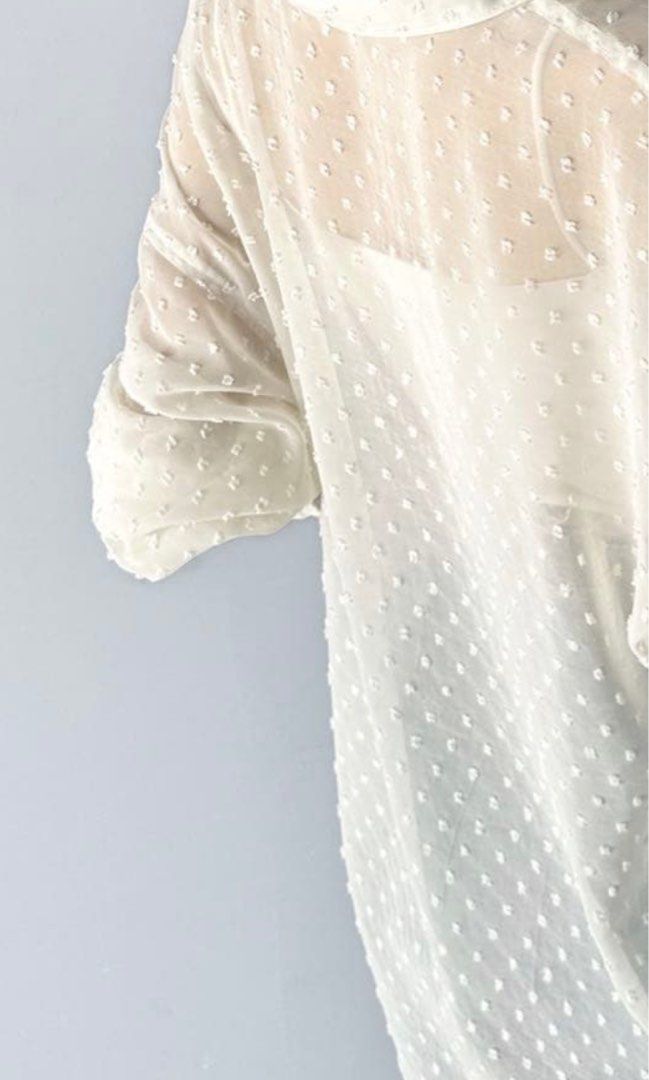 shein button down oversized silk top (Category: Others Tops) located in Cavite. Submitted by bambimay30 (Listing ID 1463125103, Image 3). Description: fit up to xl.