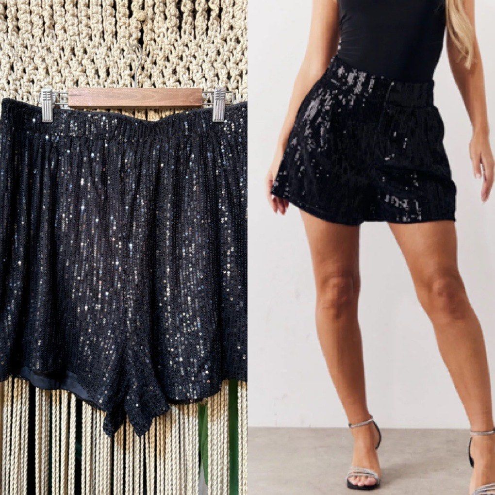 shein garterized fully sequined event shorts (Category: Shorts) located in Cavite. Submitted by bambimay30 (Listing ID 1463124366, Image 1). Description: .