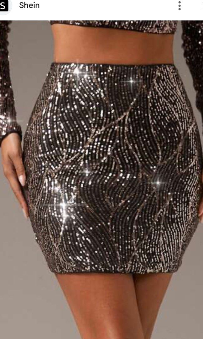 shein stretchable waist fully sequined event skirt (Category: Skirts) located in Cavite. Submitted by bambimay30 (Listing ID 1463122935, Image 2). Description: .