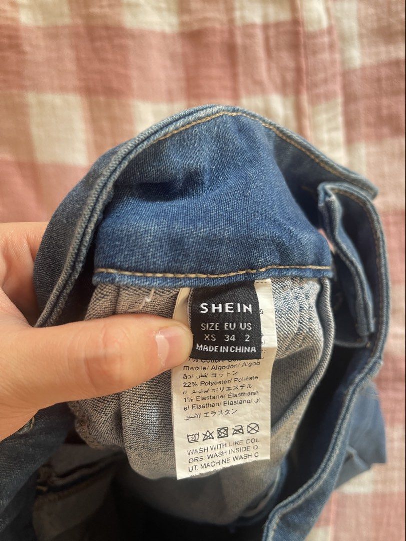 SHEIN WOMENS BLUE DENIM SKORT (Category: Skirts) located in Manila. Submitted by gossipgirlsxoxo (Listing ID 1463297544, Image 3). Description: very good quality!!!.