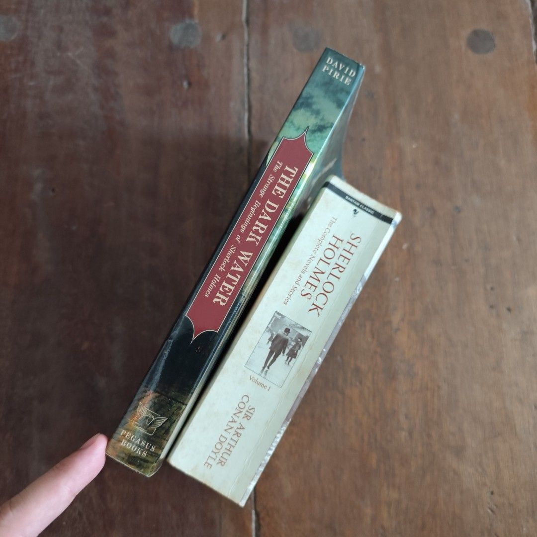 Sherlock Holmes books (SET) (Category: Storybooks) located in Muntinlupa City. Submitted by iveereads (Listing ID 1463204706, Image 2). Description: 🚫 breaking of set books • The Dark Water: The Strange Beginnings of Sherlock Holmes, A Novel featuring Arthur Conan Doyle by David Pirie (Paperback) • Sherlock Holmes: The Complete Novels & Stories by Sir Arthur Conan Doyle (Mass Market Paperback) dm for more pics/info.