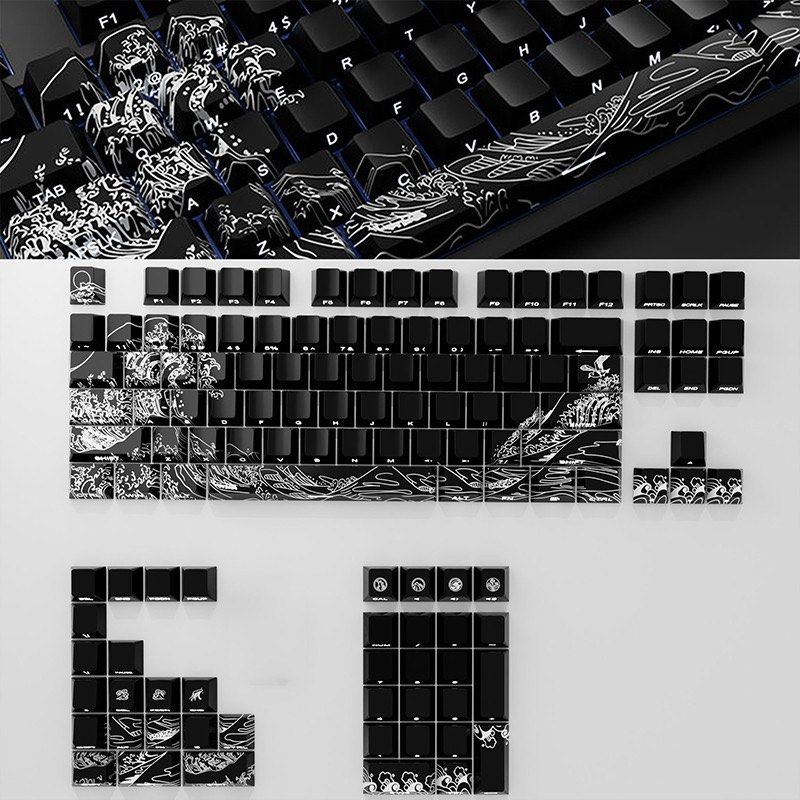 Shine Through Keycaps - PBT Cherry Profile 129 Keys (Category: Computer Keyboard) located in Manila. Submitted by lissie.mnl (Listing ID 1463217091, Image 3). Description: - Kakabukas lang and kakarating lang binuksan lang to test.