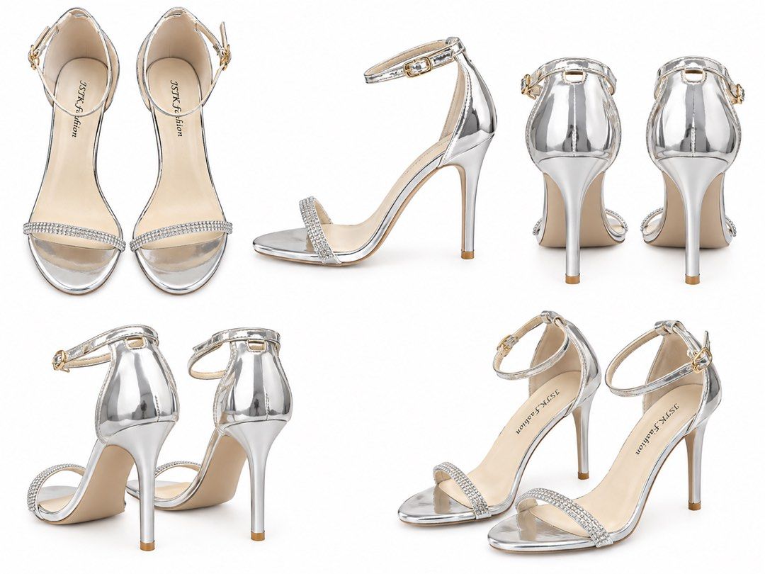 Silver Stiletto Heels Size 37 (Category: Heels) located in Quezon City. Submitted by yceeey (Listing ID 1463234596, Image 1). Description: Silver 9cm heels 1x used with box size 37 bought this sa 🍊app for 3++ .