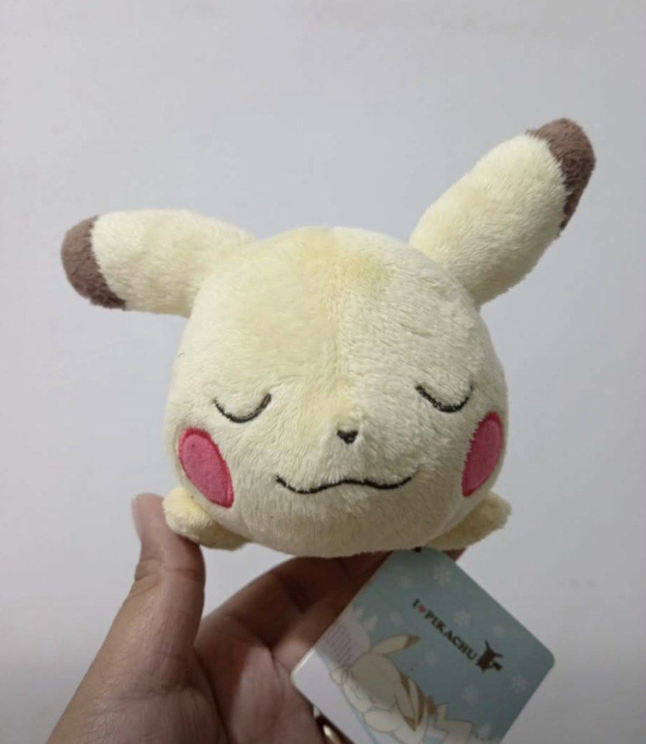Sleeping Pikachu Pokemon plush with paper tag (Category: Plushies & Soft Toys) located in Calamba. Submitted by cur8d (Listing ID 1462785296, Image 1). Description: .