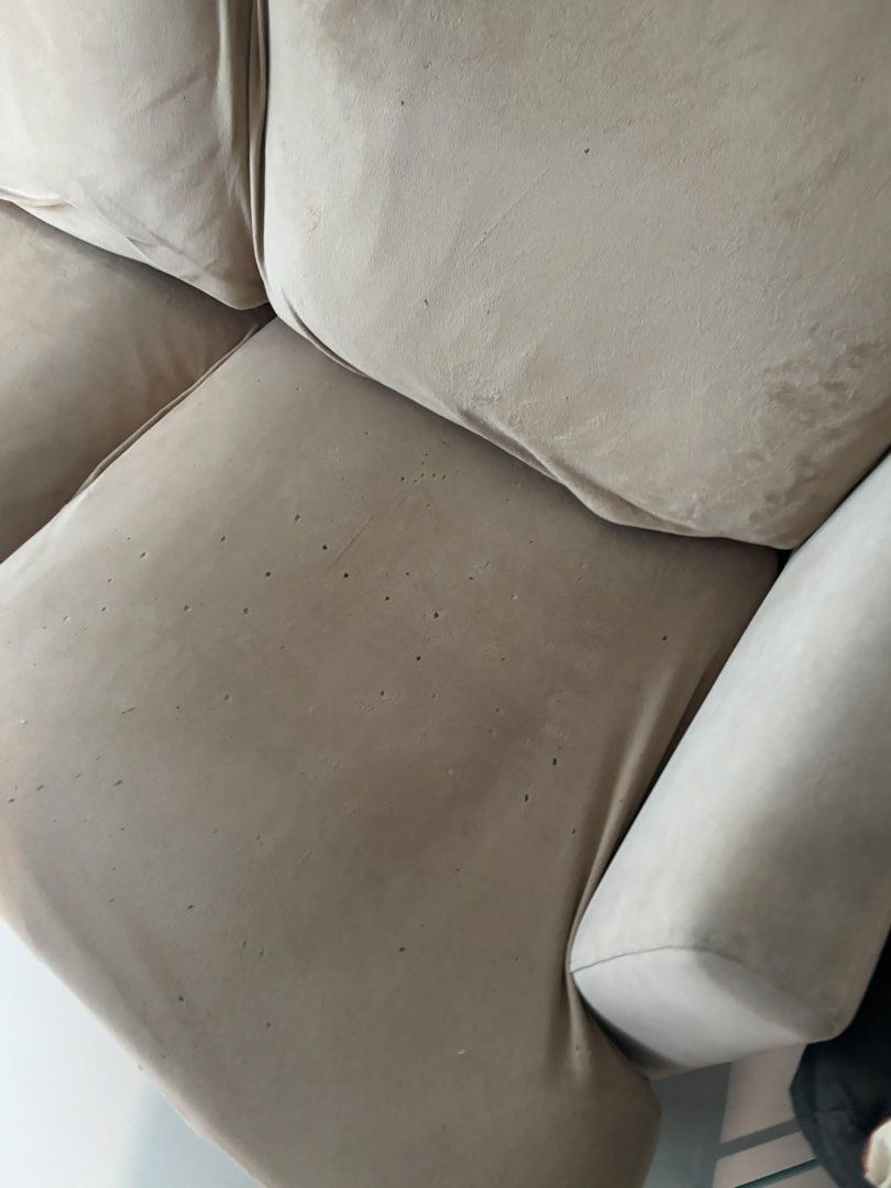 Sofa (Category: Sofas) located in Singapore. Submitted by everything_sale (Listing ID 1463228650, Image 3). Description: Neutral colour sofa. You may want to change the sofa cover. Collection at Punggol..