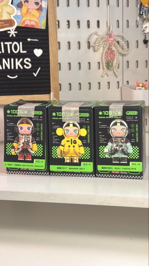 Space Molly series 2-B 100% (Category: Designer & Blind Box Toys) located in Muntinlupa City. Submitted by litol_aniks (Listing ID 1463226014, Image 3). Description: ⋆. 𐙚 ˚ popmart mega space molly 100% 🛒 ₱500 each only! (from ₱700 srp) ⤷ sealed foil, open from bottom box ⤷ complete, open to check card only ⤷ authentic; onhand and ready to ship mop: gcash, gotyme, bpi mod: lalamove, j&t, meet up 📍alabang, muntinlupa wts lfb for sale discounted