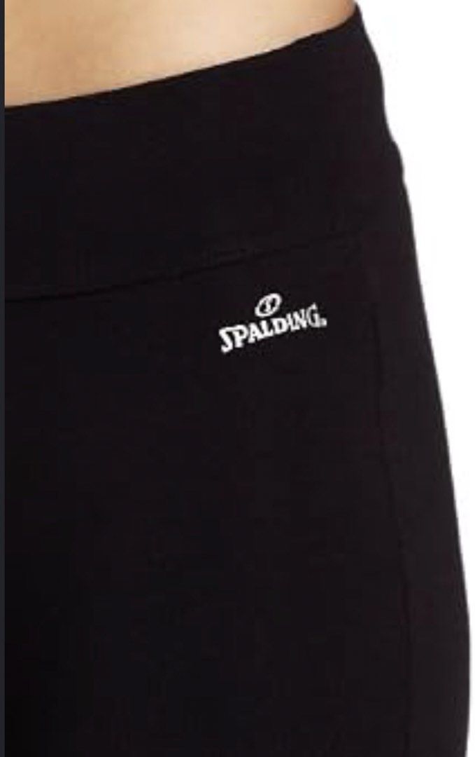Spalding Black HWftuLeggings Larrge (Category: Activewear) located in Calapan. Submitted by shakalak (Listing ID 1463172790, Image 2). Description: - Black Spalding leggings - High-waisted fit - Cropped length - Ideal for workouts or casual wear - Comfortable and stretchy material - Features logo detail on the left hip -min signs of used .