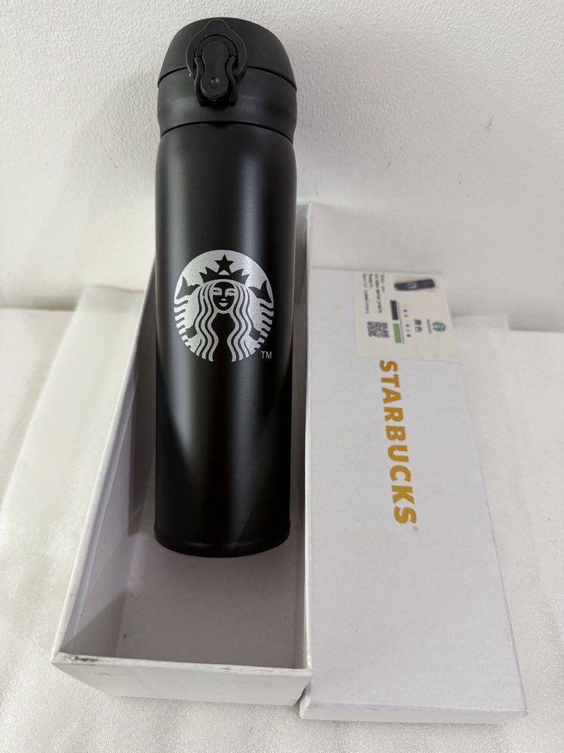 Starbucks Black Tumbler (Category: Water Bottles & Tumblers) located in Pasig City. Submitted by bagsnmore4 (Listing ID 1463202850, Image 3). Description: - Black Starbucks tumbler - Comes in box - Keeps drinks hot or cold - Sleek design with iconic Starbucks logo - Perfect for daily use or as a gift - Grab it now!.