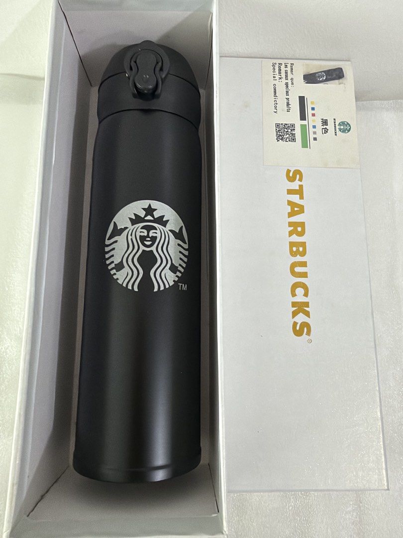 Starbucks Black Tumbler (Category: Water Bottles & Tumblers) located in Pasig City. Submitted by bagsnmore4 (Listing ID 1463202850, Image 1). Description: - Black Starbucks tumbler - Comes in box - Keeps drinks hot or cold - Sleek design with iconic Starbucks logo - Perfect for daily use or as a gift - Grab it now!.