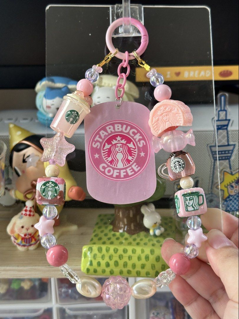 Starbucks Pink Beaded Phone strap (Category: Charms) located in Cainta. Submitted by pomocha (Listing ID 1463262298, Image 1). Description: 🍀Please read before ordering🍀 🍎The phone strap will come with a free phone tab 🍎When being delivered to you they will be packed with care with proper packaging (plastic and paper backing) for your charm 🫶 🍎There is usually no duplicates of each charm, so don’t hesitate because i will most likely never s