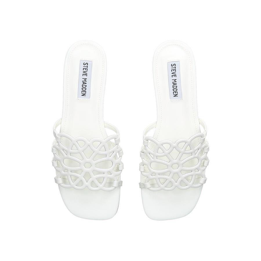 Steve Madden Lotus White Sandals (Category: Flats & Sandals) located in Valenzuela. Submitted by cutratemnl (Listing ID 1463131325, Image 2). Description: Bought through pasabuy at €79 (5k+ in PHP) Got the wrong size :(.