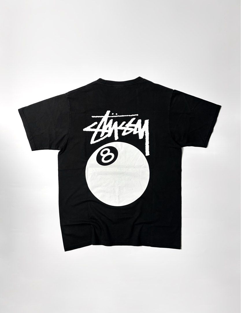 Stussy 8Ball Tee (Category: Formal Shirts) located in Subic. Submitted by grail.stuffz (Listing ID 1463298983, Image 2). Description: Stussy 8Ball Tee Size: S-M Width: 21 inches Length: 27 inches In Good condition. Minimal Hairlines .