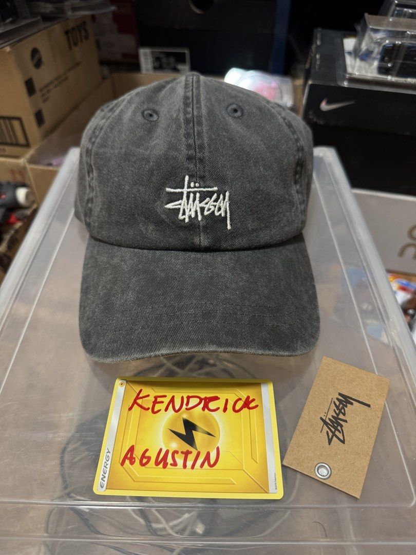 Stussy Basic Washed Low Pro Cap Charcoal (Category: Caps & Hats) located in Bocaue. Submitted by kdot.ag (Listing ID 1463274857, Image 1). Description: Stussy Basic Washed Low Pro Cap Charcoal.