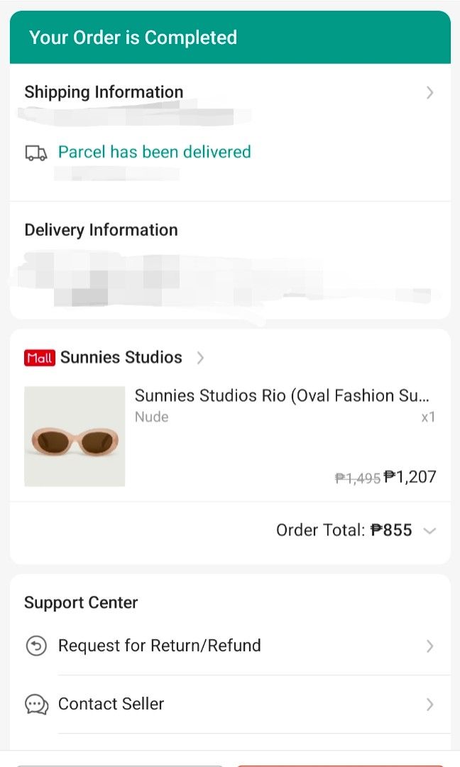 Sunnies Studios Rio (Category: Sunglasses & Eyewear) located in Davao. Submitted by all_below_900 (Listing ID 1463284076, Image 2). Description: - Note: Only used once. No flaws. No scratches. - RFS: Doesn't fit my style. - Original bought price: P855.